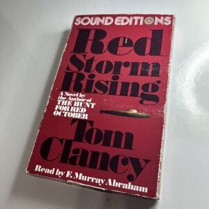 Red Storm Rising Tom Clancy Audiobook Cassette Tapes Sound Editions (1986, 1987)